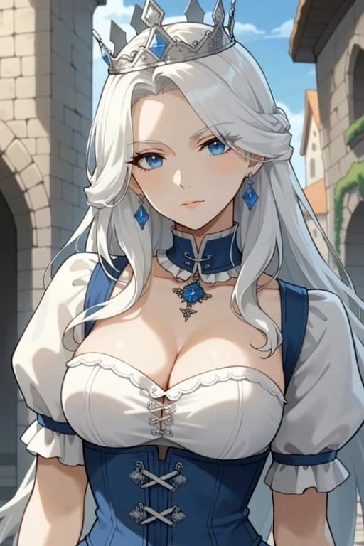 Anime girl AI art example