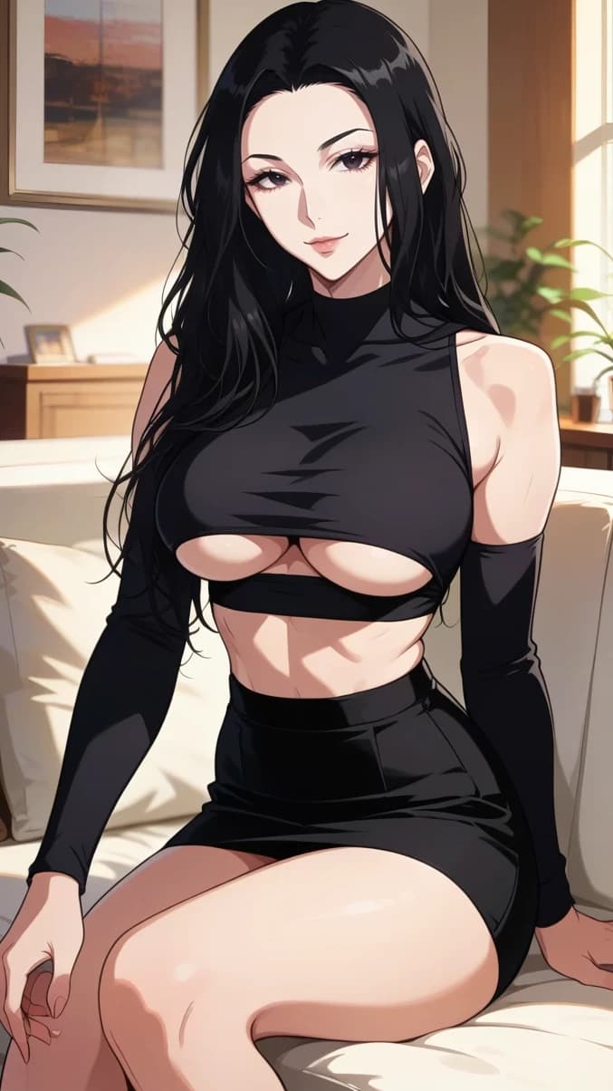 Anime-style AI illustration example