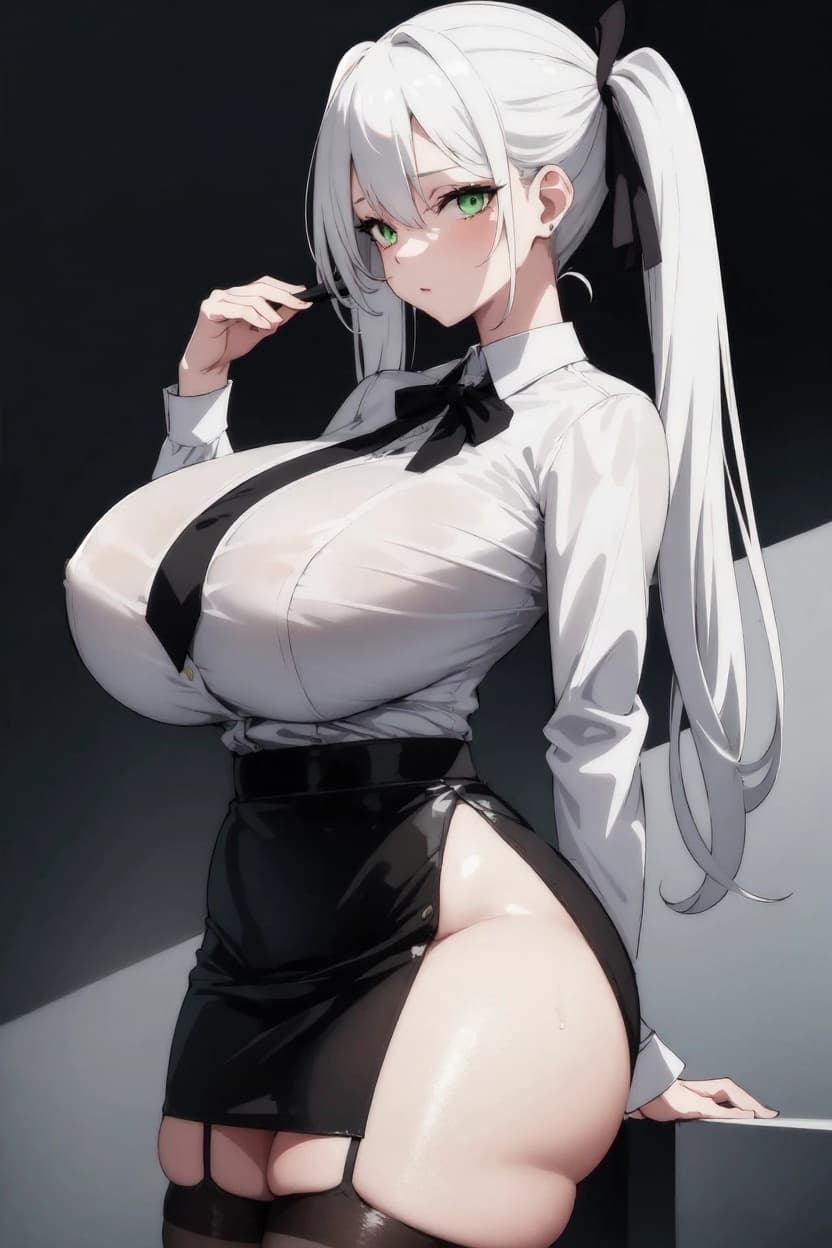 Fictional anime portrait generated with AI